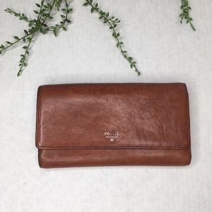 Fossil Issue No. 1954 Classic Brown trifold Wallet